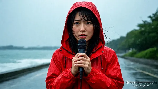 嵐の最前線で命を守る情報を届ける戦士