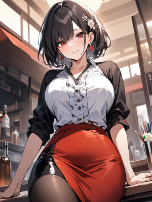 ショートヘアの黒髪美女まとめ