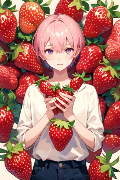 いちごとピンク短髪少年♥（28枚）