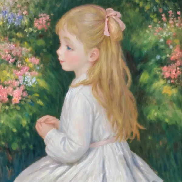 印象派な金髪少女