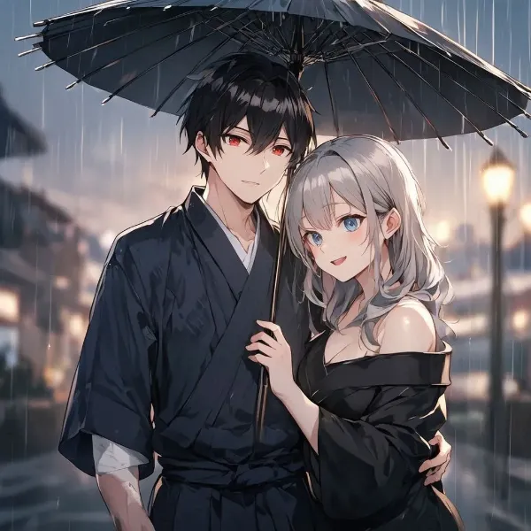 雨夜の恋人たち、寄り添う瞬間