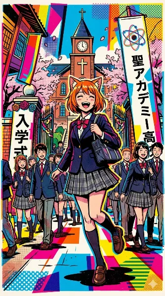 入学式(ポップアート)