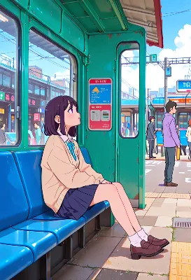 午後の電車で見つめる小さな夢