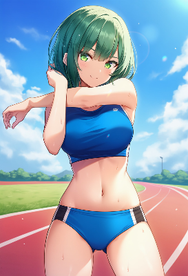 青空トラックで輝く少女の挑戦