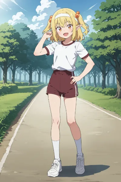 体操着エルフさん