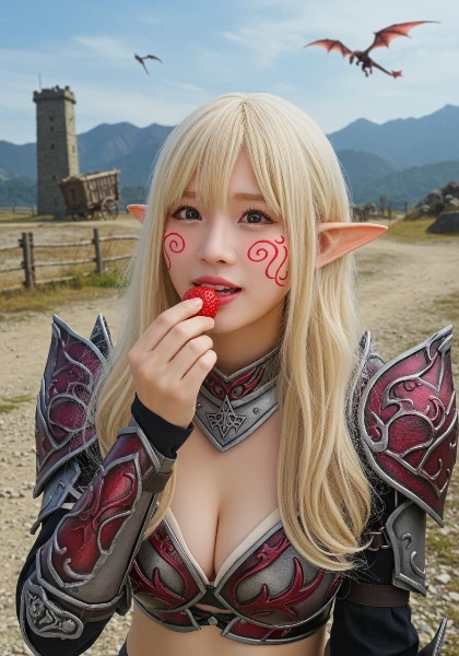 バカボン風のチーク