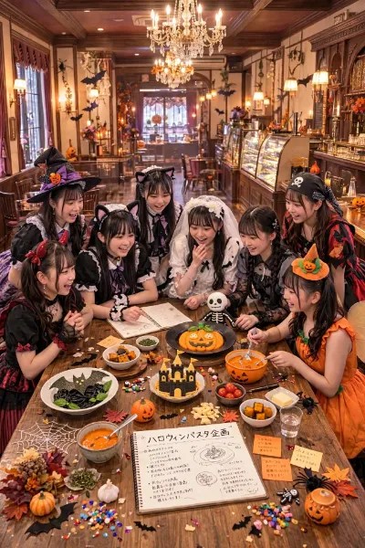 ハロウィンパスタ