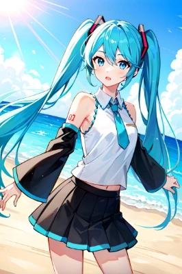 ビーチの歌姫