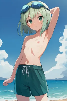 男水着チャレンジ