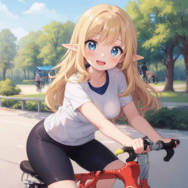 エルフと自転車