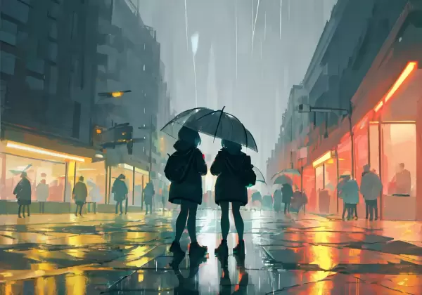 雨の日の帰路