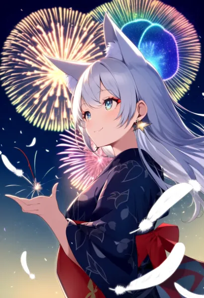 銀狐の花火