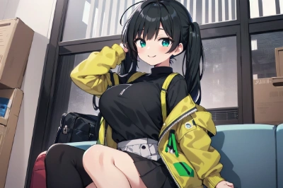 アホ毛の女の子