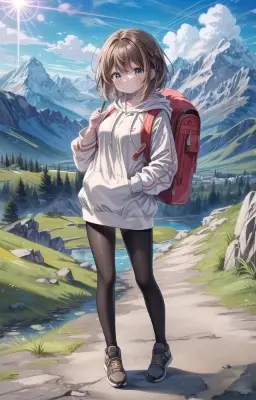ハイキング少女
