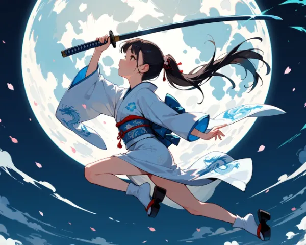 月夜の剣舞