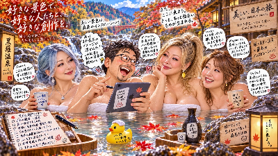 ボクの妄想一筋❤️蘭さん三津さんまゆみさん熟女トリオとの温泉旅