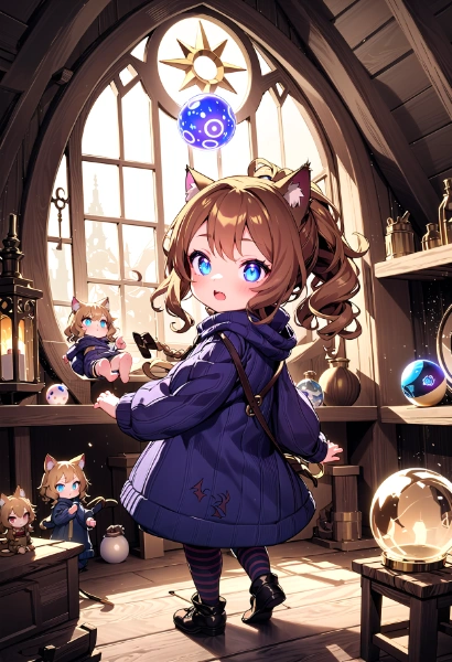 お出かけ前の魔女さん