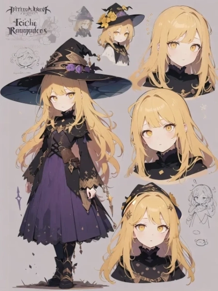 魔女のデザインコンセプト風