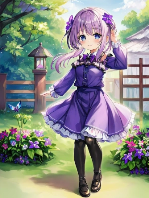 ナツスミレと蝶