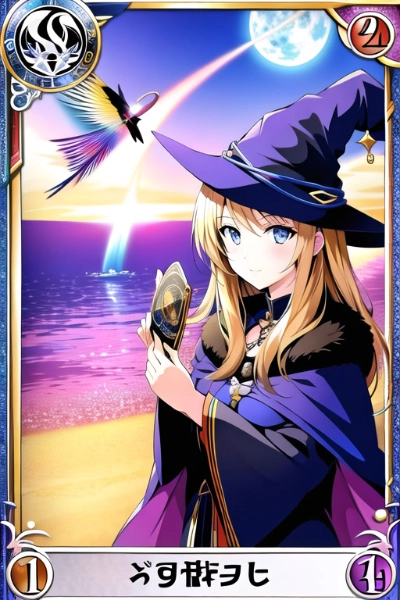 トレカ風(本当はタロットカード風にしたかった。)