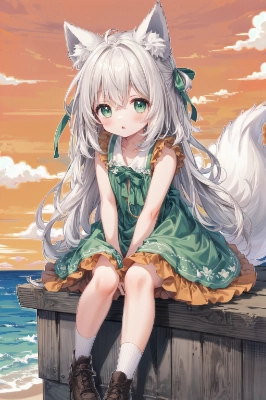 みかん色の空