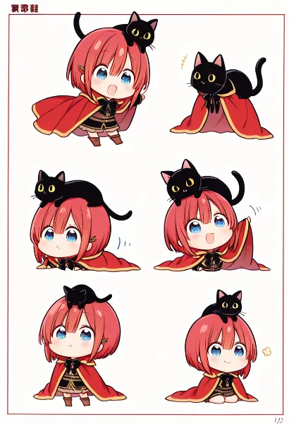 赤毛の魔女見習いと黒猫の魔法な一日