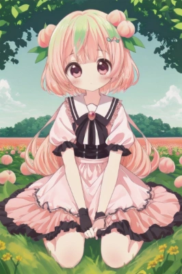 桃擬人化