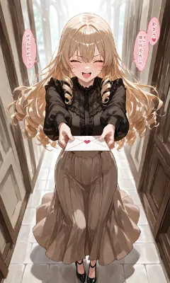 「お、お手紙ですわっ!」
