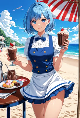 お昼のカフェ