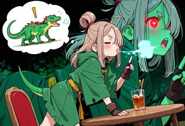 片目隠れ