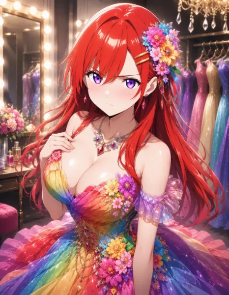 カラフルなドレス