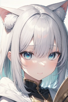 違います青い髪の猫耳娘ください