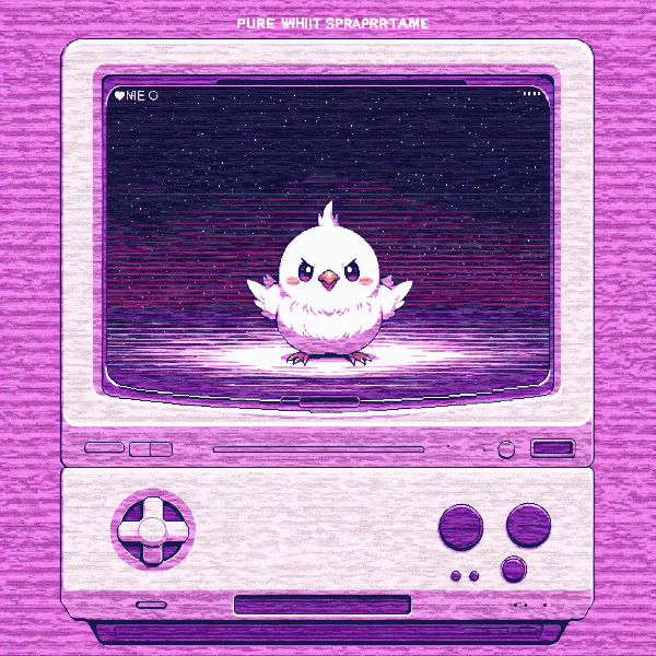 ドット絵風白雀ちゃん