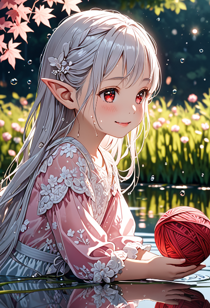 泉のほとりで紡ぐ赤い糸の物語