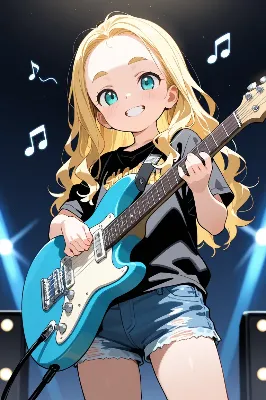 ギター奏者おでこちゃん
