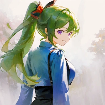 緑髪の女の子