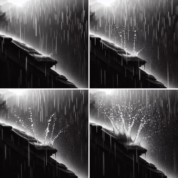 雨だれのストップモーション