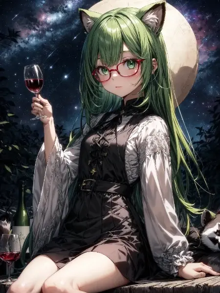 緑髪のお姉さん