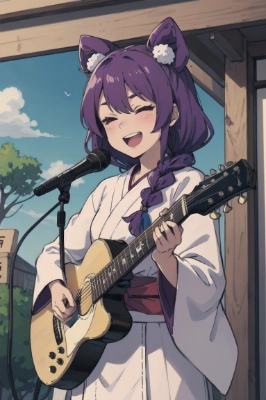 matsuri kemomimi guitar utau girl