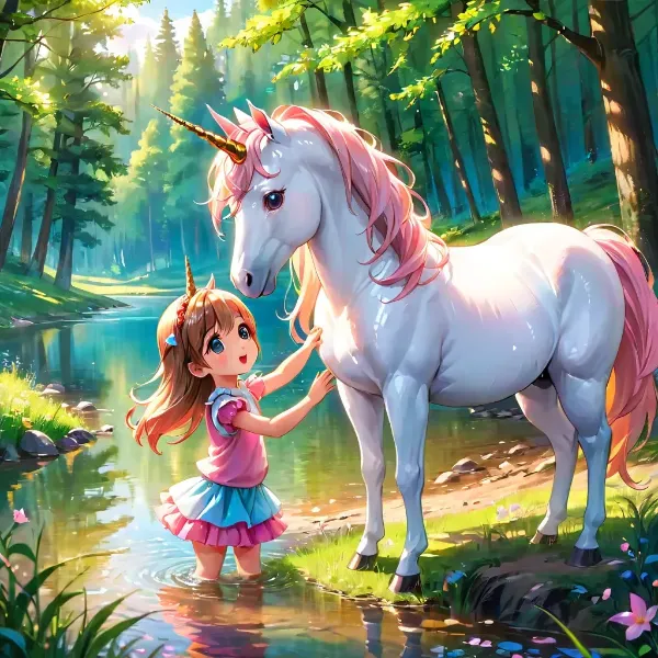 ユニコーンと少女