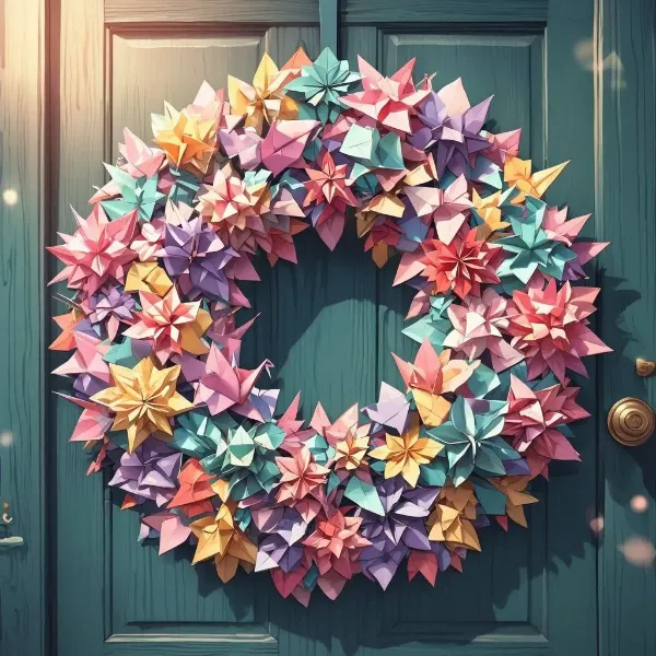 折り紙のリース