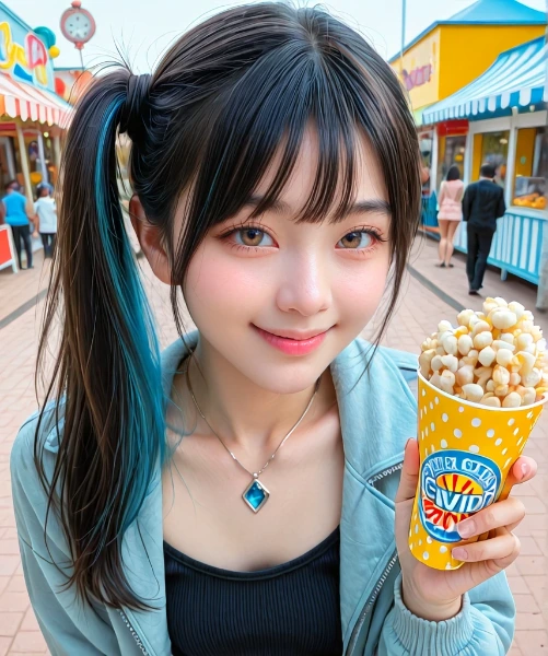 今日は遊園地！これを食べなきゃ始まらないよね