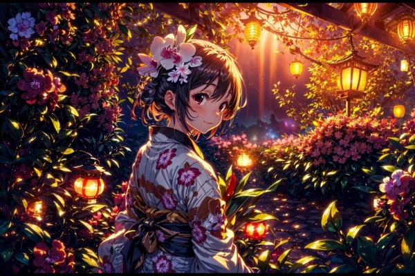 映山光、爛と明る