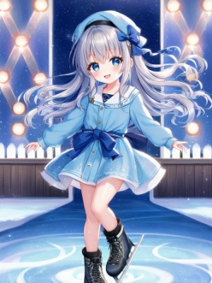 氷の世界の女の子