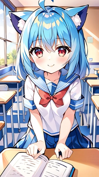 ネコ耳×セーラー服