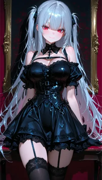 ゴシック銀髪ちゃん