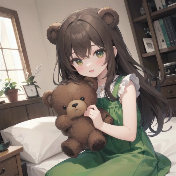 テディベアと女の子