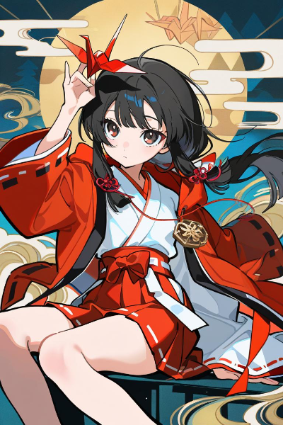 巫女さんのお手製式神