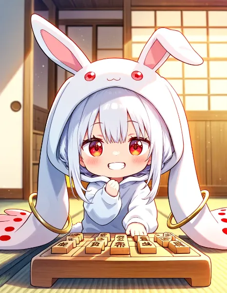 ウサァべえと対局するのだぁ～♪