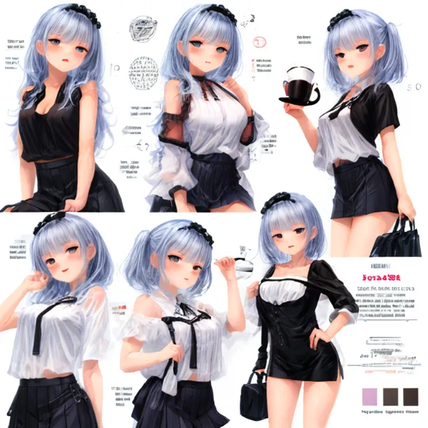 銀髪のクールメイド